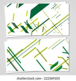 Vector business-card  set for your design, abstract Illustration.