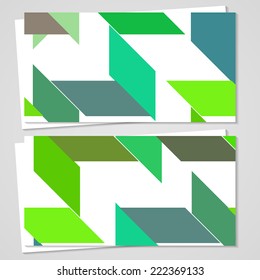 Vector business-card  set for your design, abstract Illustration.
