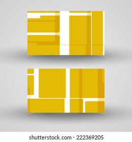 Vector business-card  set for your design, abstract Illustration.