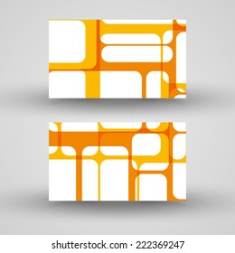 Vector business-card  set for your design, abstract Illustration.