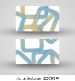 Vector business-card  set for your design, abstract Illustration.