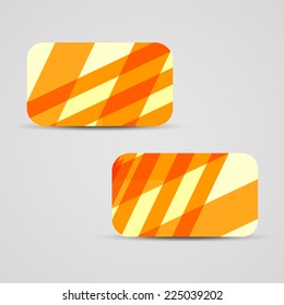 Vector business-card  set for your design, abstract Illustration.