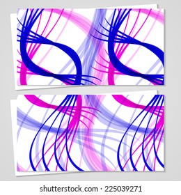 Vector business-card  set for your design, abstract Illustration.
