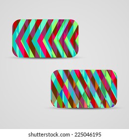 Vector business-card  set for your design, abstract Illustration.