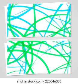 Vector business-card  set for your design, abstract Illustration.