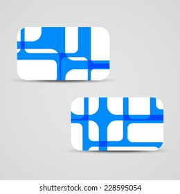Vector business-card  set for your design, abstract Illustration.