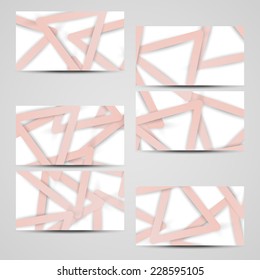Vector business-card  set for your design, abstract Illustration.