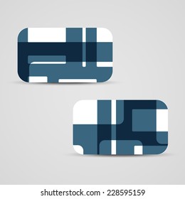 Vector business-card  set for your design, abstract Illustration.