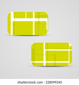 Vector business-card  set for your design, abstract Illustration.
