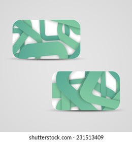 Vector business-card  set for your design, abstract Illustration.