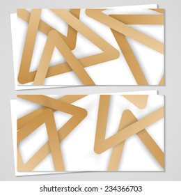 Vector business-card  set for your design, abstract Illustration.