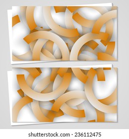 Vector business-card  set for your design, abstract Illustration.