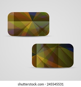 Vector business-card  set for your design, abstract Illustration.