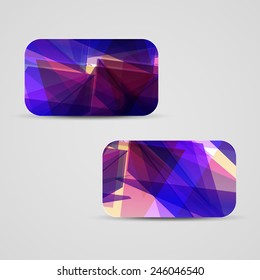 Vector business-card  set for your design, abstract Illustration.