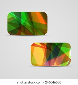 Vector business-card  set for your design, abstract Illustration.