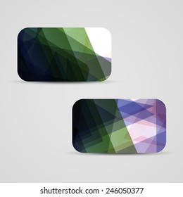 Vector business-card  set for your design, abstract Illustration.