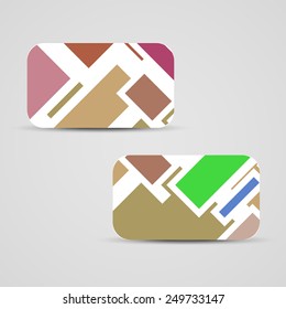 Vector business-card  set for your design, vintage abstract Illustration