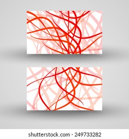 Vector business-card  set for your design, abstract Illustration.