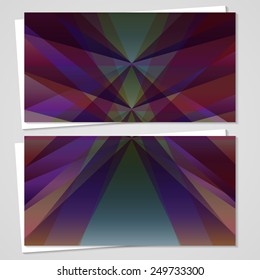 Vector business-card  set for your design, abstract Illustration.