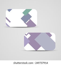 Vector business-card  set for your design, vintage abstract Illustration