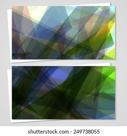 Vector business-card  set for your design, abstract Illustration.