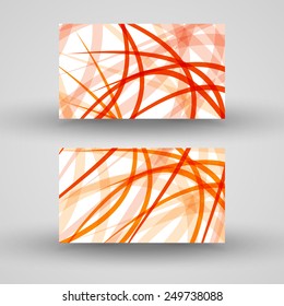 Vector business-card  set for your design, abstract Illustration.