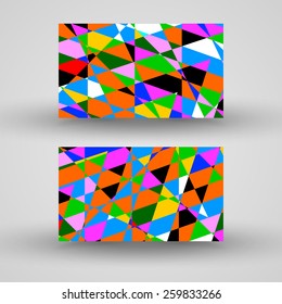 Vector business-card  set for your design, abstract Illustration.