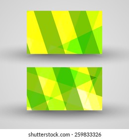 Vector business-card  set for your design, abstract Illustration.
