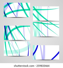 Vector business-card  set for your design, abstract Illustration.