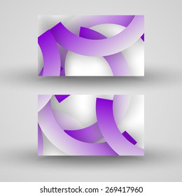 Vector business-card  set for your design, abstract Illustration.