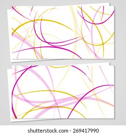 Vector business-card  set for your design, abstract Illustration.