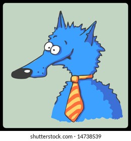 Vector Businessman Wolf