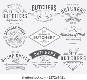 Set Modern Carpentry Labels Posters Stamps Stock Vector (Royalty Free ...