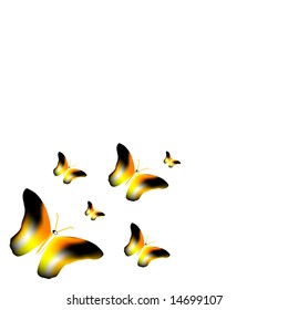 vector butterflies background