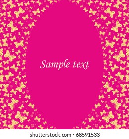 Vector Butterflies Background Design