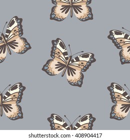 Vector butterflies pattern