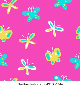 Vector butterflies pattern