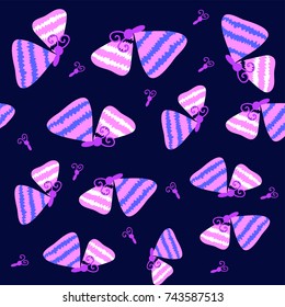 Vector butterflies pattern.