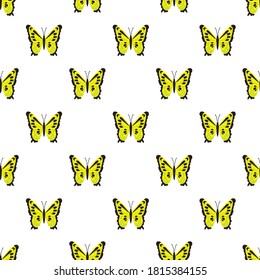 Vector butterflies pattern. Abstract seamless background.