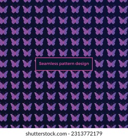 Vector butterflies pattern. Abstract seamless background. Textile background design.