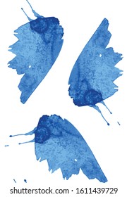 Vector butterflies pattern. Vector floral illustration on white background in vintage watercolor style.