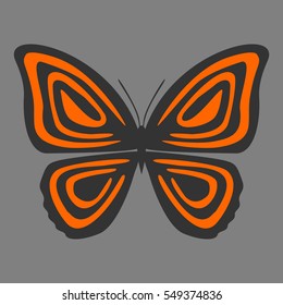 Vector butterfly abstract logo
