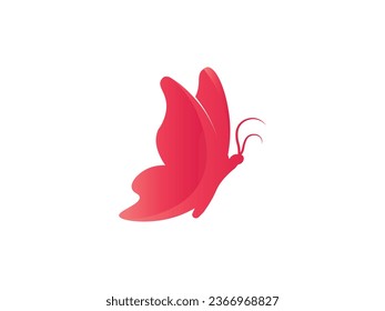 Vector butterfly abstract logo colorful