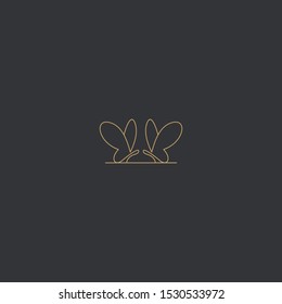 
Vector butterfly abstract logo design .