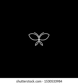 
Vector butterfly abstract logo design .
