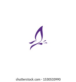 
Vector butterfly abstract logo design .