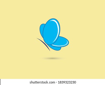 Vector butterfly abstract logo design