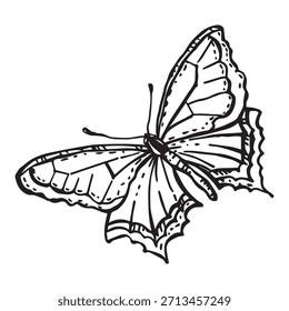 Mariposa de Vector para prados alpinos