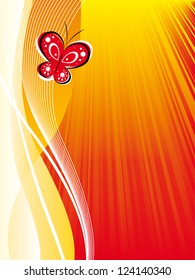 fundo de borboleta vetorial