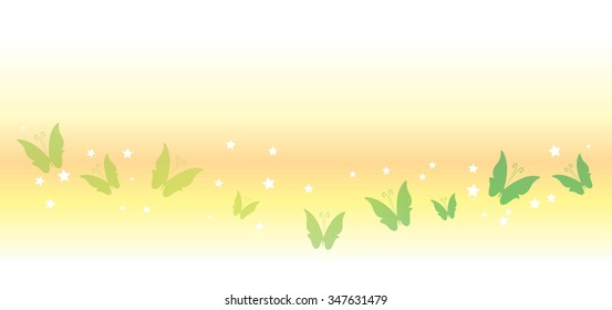 vector butterfly with background